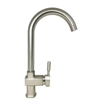 Griferia Cocina Canilla Monocomando Metalica Curvo 6019
