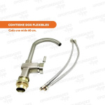 Griferia Cocina Canilla Monocomando Metalica Curvo 6019 – imagen de uso