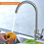 Griferia Cocina Canilla Monocomando Metalica Curvo 6019 – detalle del producto