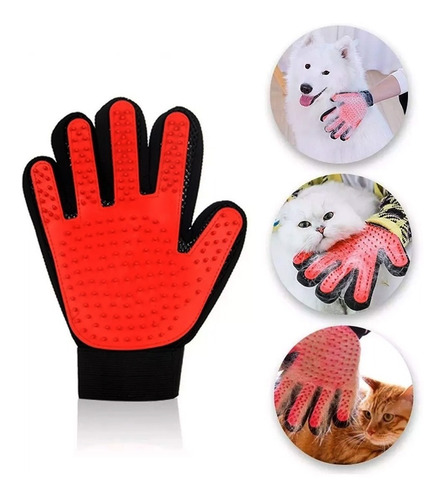 Guante Saca Pelos Mascotas Masaje Perro Gato Silicona - Image 2
