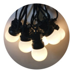 Guirnalda alargue 10 lámparas led 5 mts cálidas extensibles