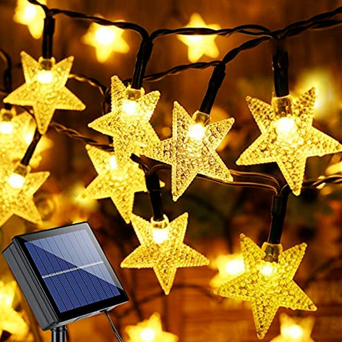 Guirnalda Luz Led Estrellas Con Panel Solar 10 Mts Xml-038 - Imagen 6