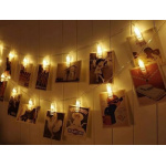 Guirnalda Tira 10 Broches Luz Led 1,9 Mts A Pilas Luz Calida - Image 2