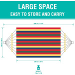 Hamaca Colgante Paraguaya Resistente Camping Jardin Ks-1107a - Imagen 2