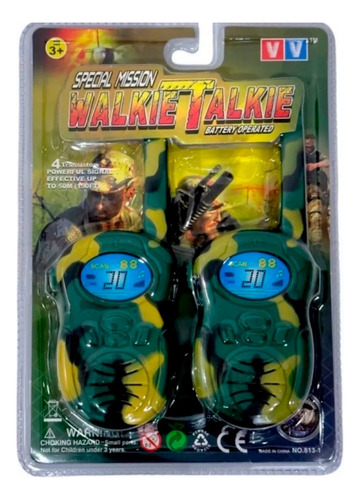 Handy Walkie Talkie Militar Juguete Niños Manos Libres 21313 - Imagen 2