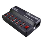 Hub 10 Puertos Usb Zapatilla Cargador Múltiple 5v 12a 220v - Image 4