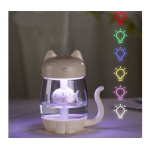 Humidificador Led Gato Con Pez + Mini Ventilador Y Linterna - Image 2