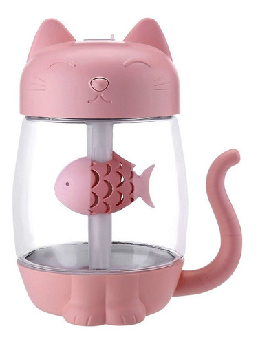 Humidificador Led Gato Con Pez + Mini Ventilador Y Linterna - Image 8