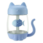 Humidificador Led Gato Con Pez + Mini Ventilador Y Linterna