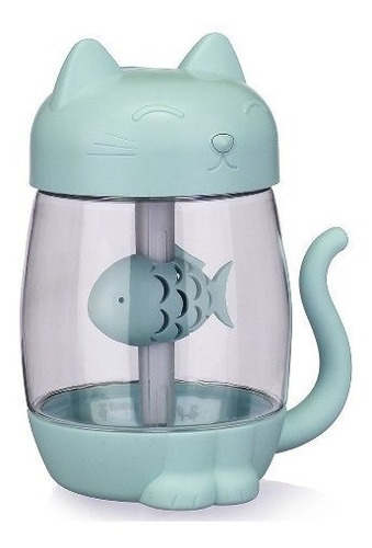 Humidificador Led Gato Con Pez + Mini Ventilador Y Linterna - Image 9
