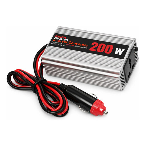 Inversor Conversor 12v A 220v Para Celular Y Notebook 200w