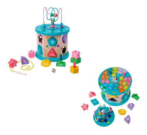 Juego De Bloques Didáctico De Encastre Infantil Madera 08811 - Image 4