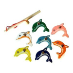 Juego De Pesca Magnético Encastre Madera 7 Peces Imantado - Image 2
