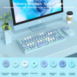 Kit teclado y mouse inalámbrico con receptor USB Dn-c600 - Image 6