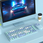 Kit teclado y mouse inalámbrico con receptor USB Dn-c600 - Image 2