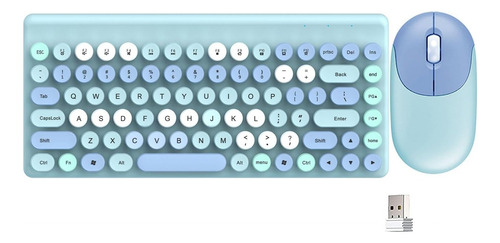 Kit teclado y mouse inalámbrico con receptor USB Dn-c600 - Image 1