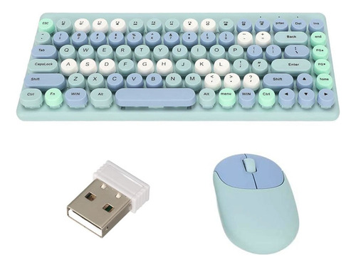 Kit teclado y mouse inalámbrico con receptor USB Dn-c600 - Image 4