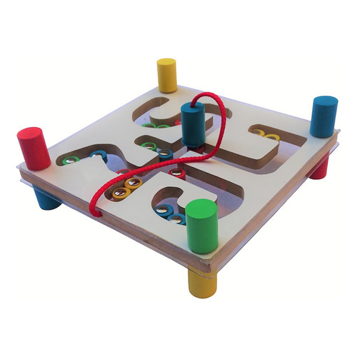 Laberinto didáctico Buscacaminos de madera con imanes - Wa00099