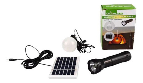Lampara Camping Linterna Con Panel Solar Iluminación Cl038 - Imagen 6