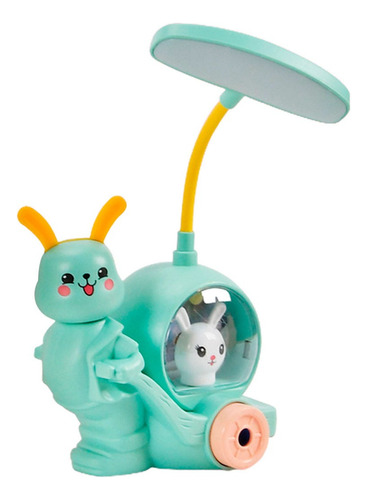 Lampara velador luz led y sacapuntas con diseño de conejito El419 - Image 1