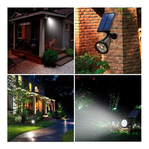 Lampara estaca impermeable con panel solar Luz LED 7019 - Imagen 5
