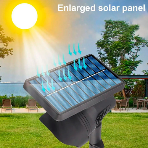 Lampara estaca impermeable con panel solar luz para césped 7090 – detalle del producto