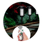 Farol solar de estaca con luz LED RGB y con control 7091 - Image 5