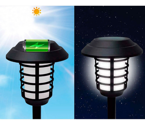 Farol solar de estaca con luz LED RGB y con control 7091 - Image 2