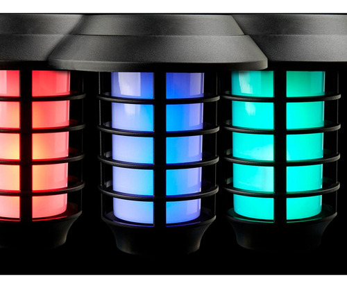 Farol solar de estaca con luz LED RGB y con control 7091 - Image 4