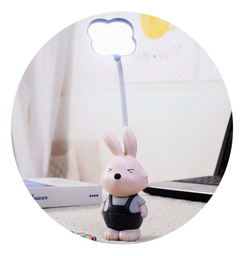 Lampara velador conejo osito LED recargable USB Qq208 - Image 5