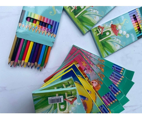 Lapices Caja De Pinturitas Cortas X12 Colores Dibujar Pintar - Image 4
