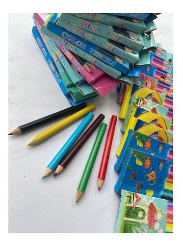 Lapices Caja De Pinturitas Cortas X12 Colores Dibujar Pintar - Image 2