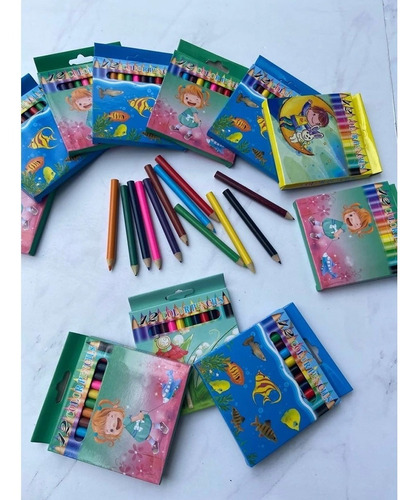 Lapices Caja De Pinturitas Cortas X12 Colores Dibujar Pintar - Image 5