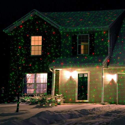 Laser Proyector Led De Jardin Estaca Efectos Navidad Fachada - Imagen 2