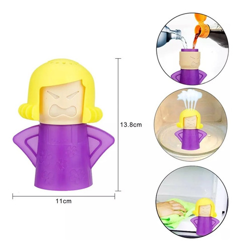 Limpiador De Microondas A Vapor Angry Mama Limpieza Cocina - Imagen 3