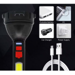 Linterna LED camping 18 cm gran alcance recargable USB Ty823 - Image 2