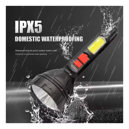 Linterna LED camping 18 cm gran alcance recargable USB Ty823 - Image 3