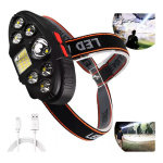 Linterna minera vincha cabeza 7 LED recargable USB Clt28 - Image 4