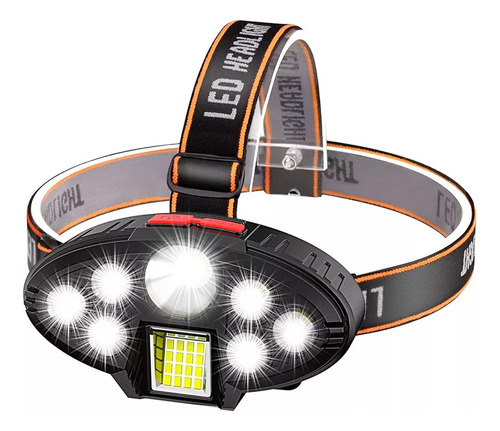 Linterna minera vincha cabeza 7 LED recargable USB Clt28 - Image 1