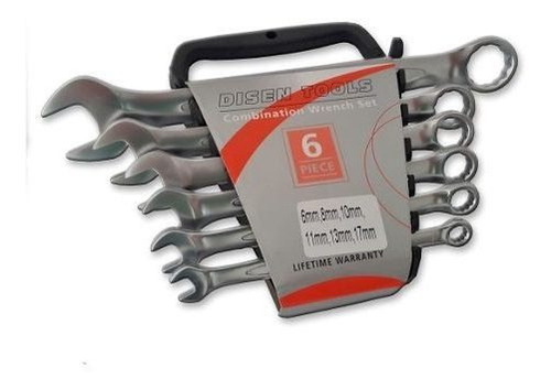 Llaves Combinadas Cromadas 6 Unidades Disen Tools 6 A 17 Mm - Image 1