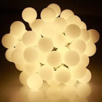 Luces Bolitas 28 Led Guirnalda Calidas 4 Mt Pilas - Image 2