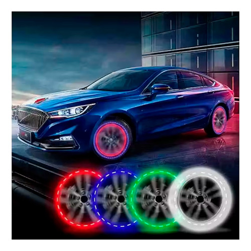 Luces Led X2 Para Rueda De Auto Focos Coche Solares 550204 - Image 4