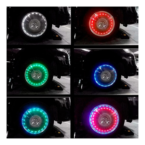 Luces Led X2 Para Rueda De Auto Focos Coche Solares 550204 - Image 6