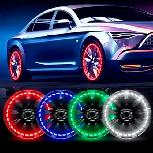 Luces Led X2 Para Rueda De Auto Focos Coche Solares 550204 - Image 2