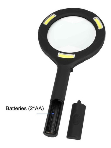 Lupa De Mano Con Led Aumento 3x Diametro 85mm A Pilas - Image 3