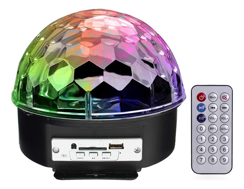 Bola luz LED RGB Jellytec light con control remoto mp3