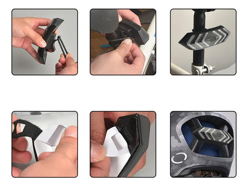 Luz Led Trasera Para Bicicleta Baliza Giro + Control Remoto - Image 8