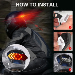 Luz Led Trasera Para Bicicleta Baliza Giro + Control Remoto - Image 7