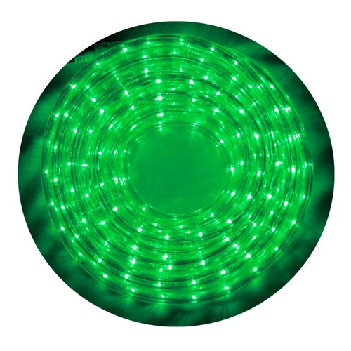 Manguera led verde con controlador 220v - 5 metros