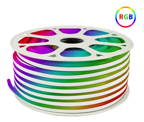 Manguera Neón Luces Luminosidad Flexible 12v 50 Mts Gv812 - Imagen 1